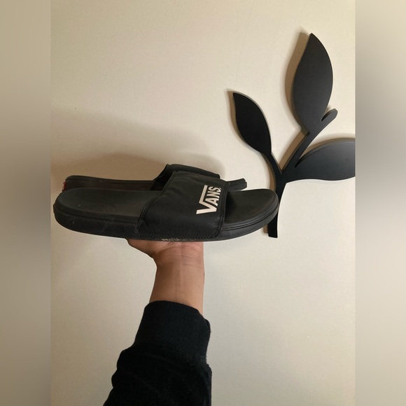 Men’s Black Vans Slides - Picture 3 of 4